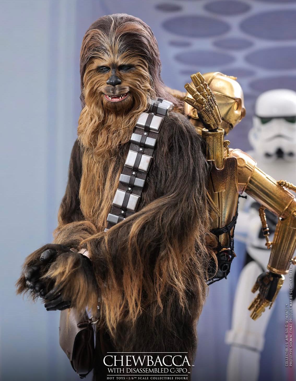 Hot Toys MMS766 Star Wars Episode V: The Empire Strikes Back™
Chewbacca™ with Disassembled C-3PO™
1/6th scale Collectible Figure - Image 5