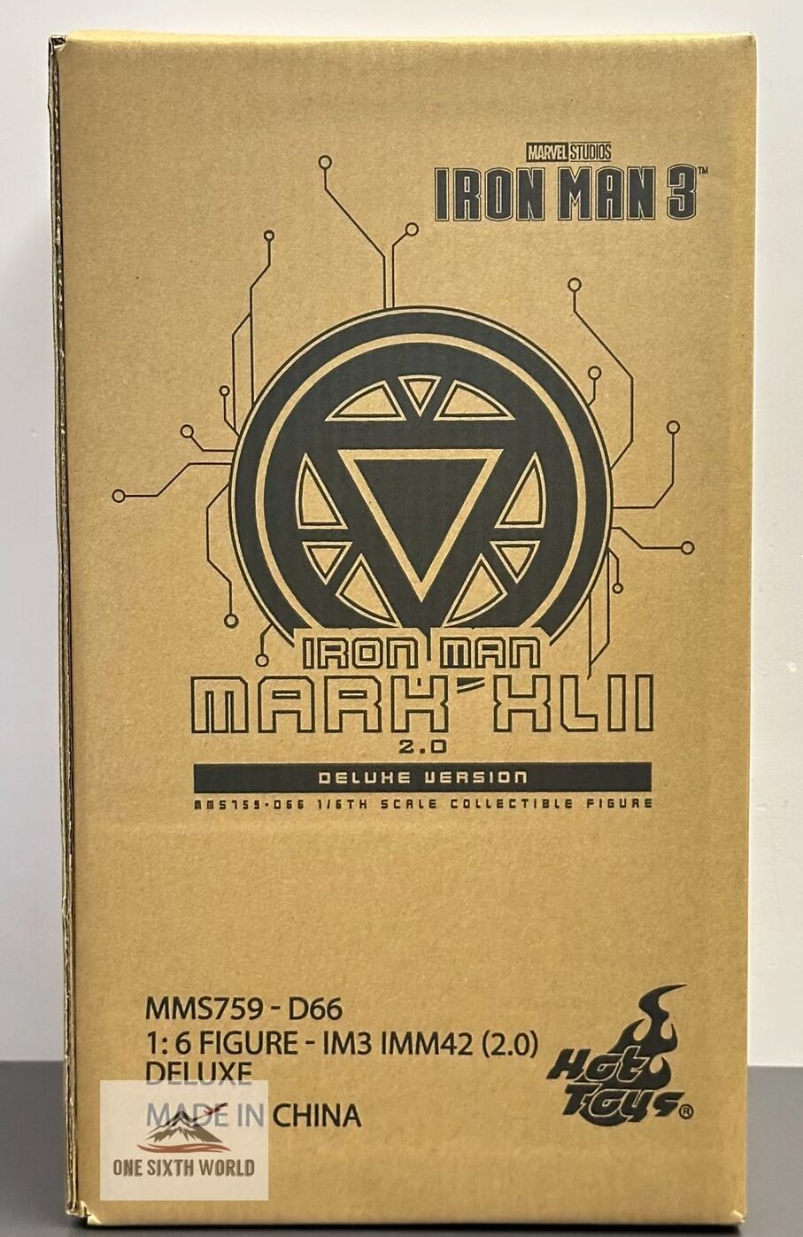Hot Toys MMS759D66 Iron Man 3
Iron Man Mark XLII (2.0)(Deluxe Version)
1/6th scale Collectible Figure