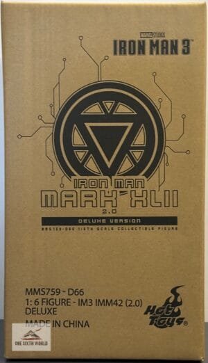 Hot Toys MMS759D66 Iron Man 3
Iron Man Mark XLII (2.0)(Deluxe Version)
1/6th scale Collectible Figure